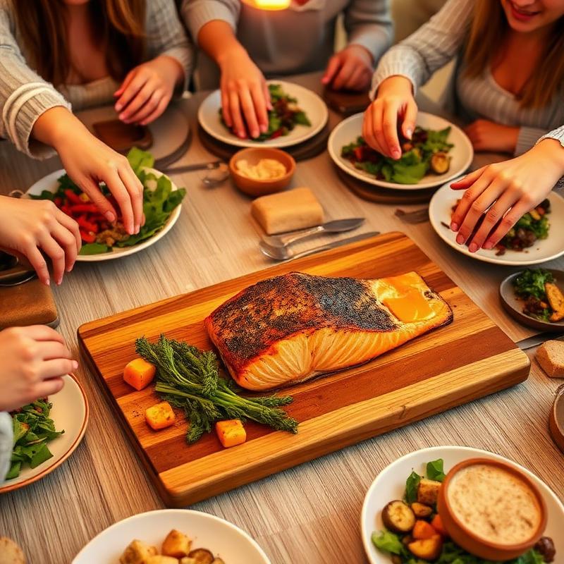 Side of salmon cooked by The Macleod family
