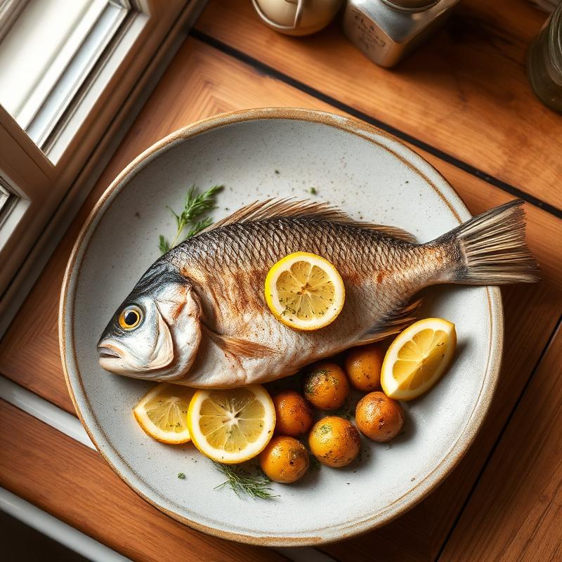 Whole sea bream cooked by Hannah